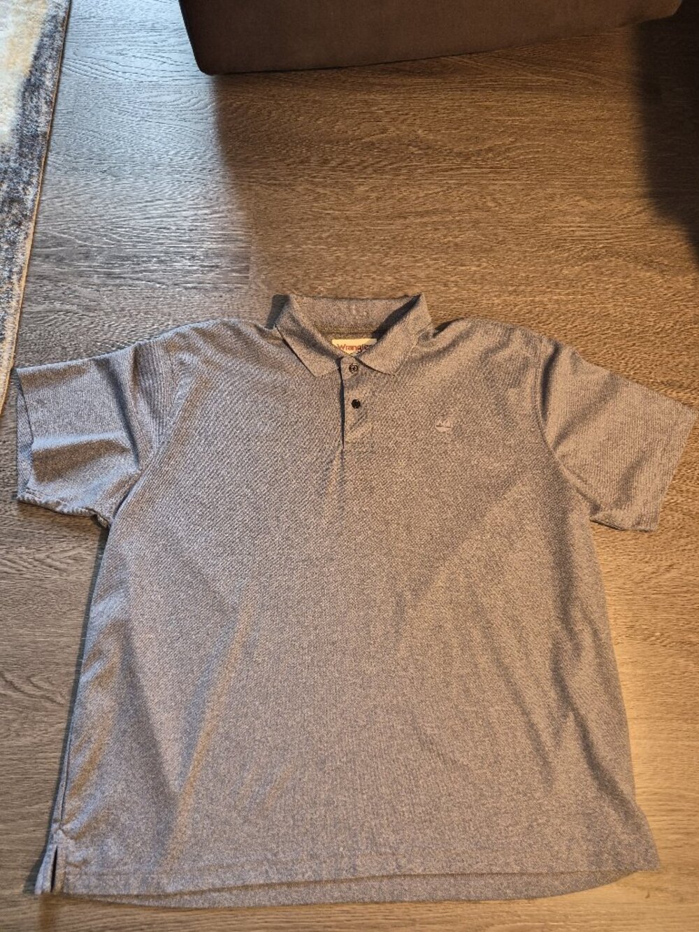 Wrangler Premium Performance Polo XL Heather Blue Moisture Wicking Mountain